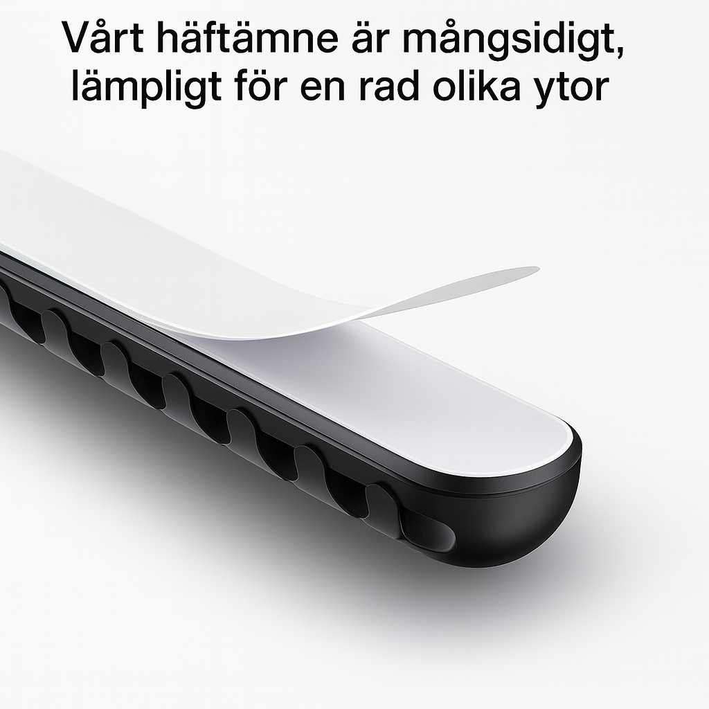 Veloria™ KabelOrdning – Självhäftande kabelhållare för skrivbord och hem