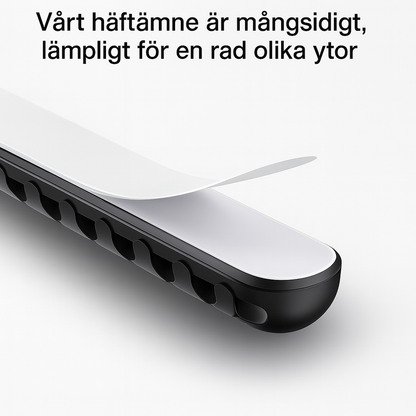 Veloria™ KabelOrdning – Självhäftande kabelhållare för skrivbord och hem