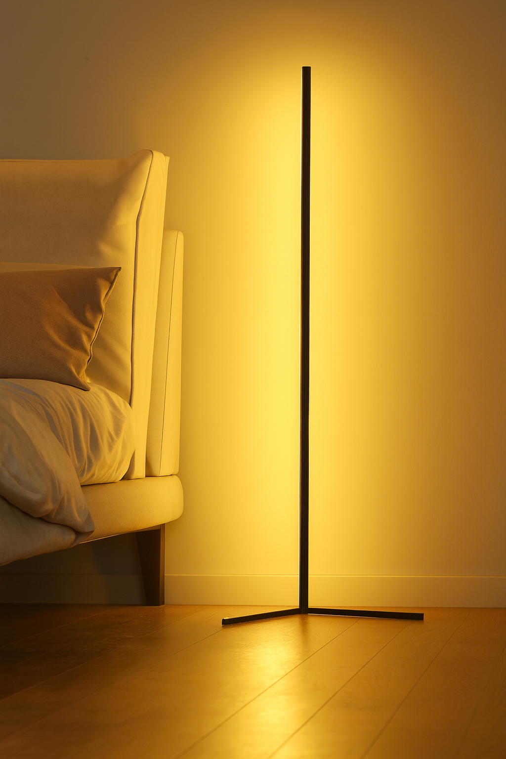 Veloria™ RGB Hörnlampa – Smart LED-lampa med Musikstyrning och 16 Miljoner Färger