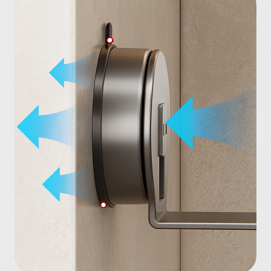 Veloria™ KöksOrdning – Vakuumfäste i rostfritt stål för lock, skärbrädor och redskap