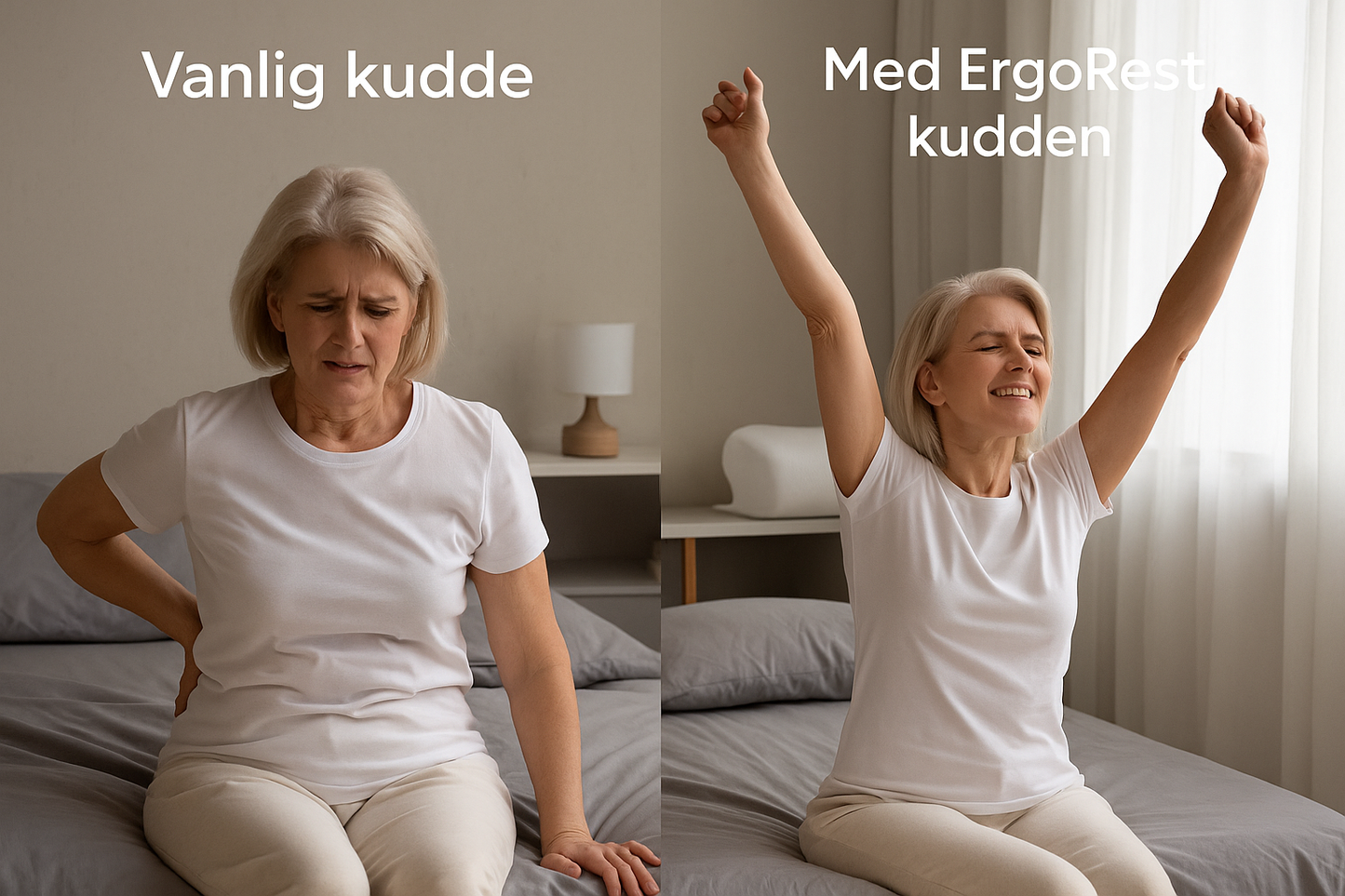 Veloria™ ErgoRest – Ergonomisk minnesskumkudde för avslappnad sömn
