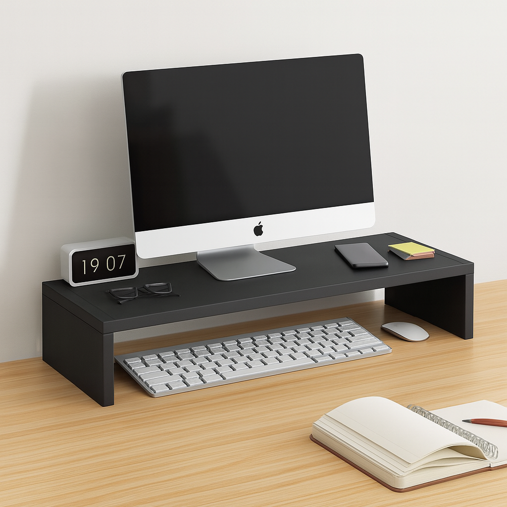 Veloria™ DeskRise – Ergonomiskt skärmställ med smart förvaring